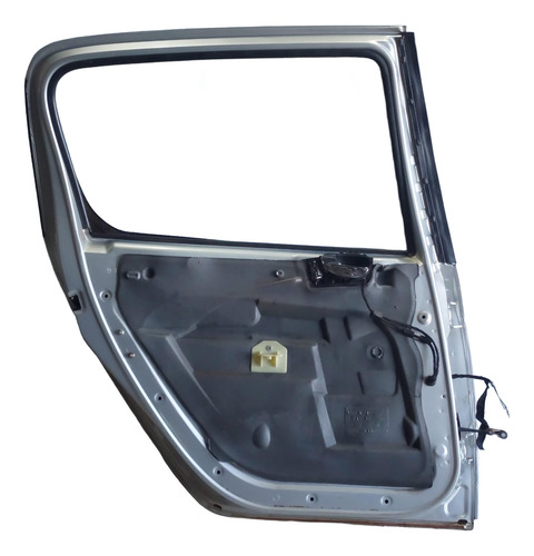 Porta Traseira Esq. 307 Hatch 2002 Até 2012 Usada Traseira Esquerda Prateado - Imagem 2