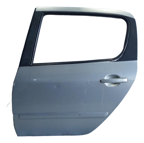 Porta Traseira Esq. 307 Hatch 2002 Até 2012 Usada Traseira Esquerda Prateado - Imagem 3