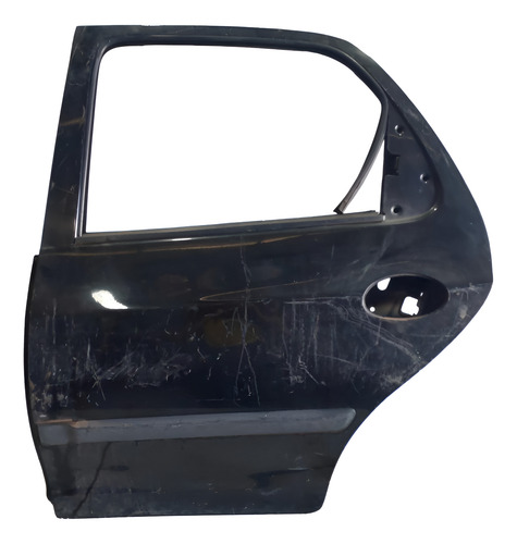 Porta Traseira Esq. Original Celta 2007-2016 Usada Preto Traseira Esquerdo