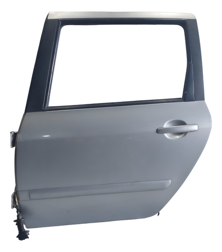 Porta Traseira Esq. Original 307 2002-2012 Usada Traseira Esquerdo Prateado