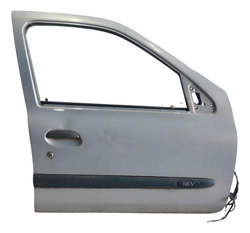 Porta Dianteira Dir Original Clio 4p 2005 Usada Dianteira Direita Prateado