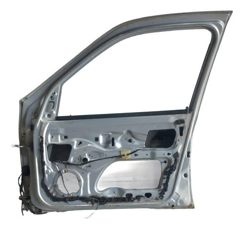 Porta Dianteira Dir Original Clio 4p 2005 Usada Dianteira Direita Prateado - Imagem 2