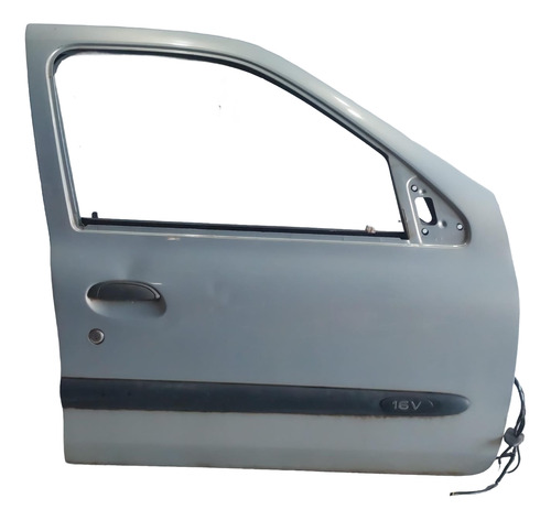 Porta Dianteira Dir Original Clio 4p 2005 Usada Dianteira Direita Prateado - Imagem 3