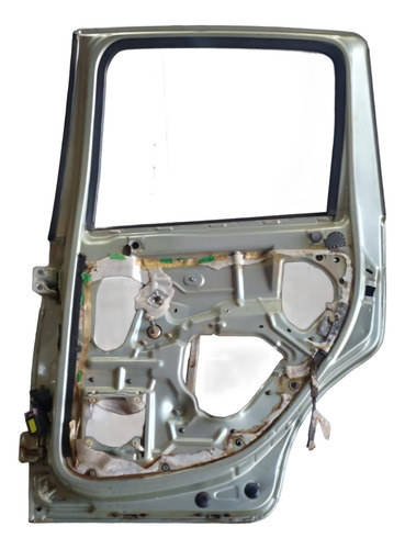 Porta Traseira Direita Original Idea 2005 Usada Traseira Direita Prata - Imagem 2