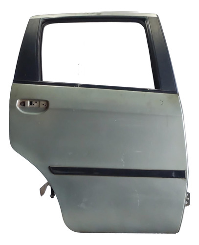 Porta Traseira Direita Original Idea 2005 Usada Traseira Direita Prata - Imagem 3