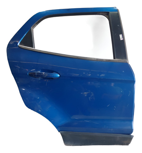Porta Traseira Direita Ecosport 2018 Usada Traseira Direita Azul