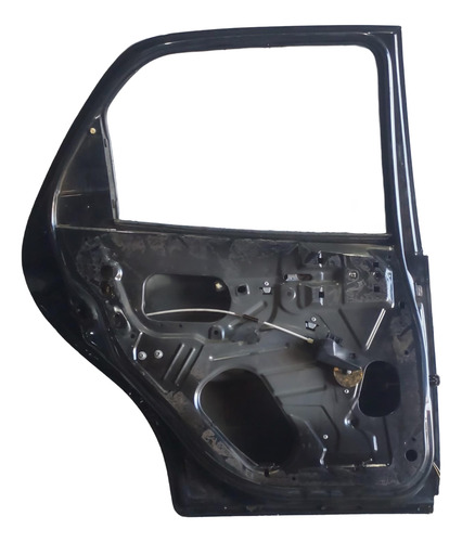 Porta Traseira Esquerda Original Celta 2010 Usada Traseira Esquerda Preto - Imagem 2