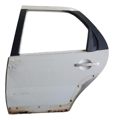 Porta Traseira Esquerda Original Palio Weekend 2010 Usada Branco Traseira Esquerda - Imagem 3