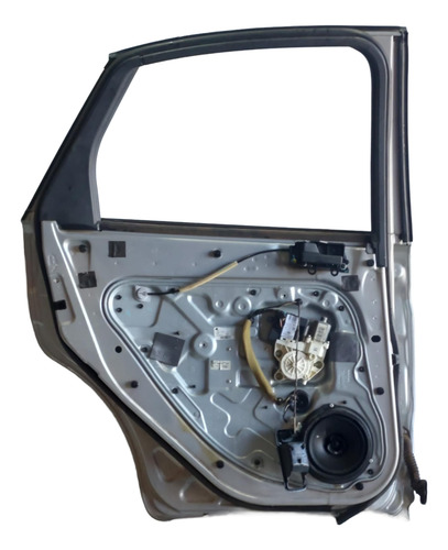 Porta Traseira Esquerda Original Focus Sedan 2010 Usada Traseira Esquerda Prateado - Imagem 2