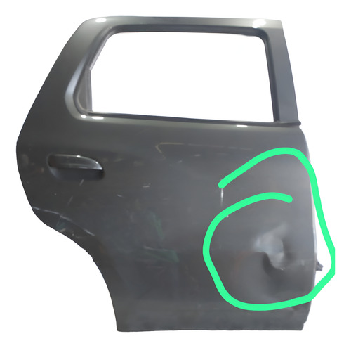 Porta Traseira Direita Original Spin 2013 C/ Detalhe Usada Traseira Direita Prateado