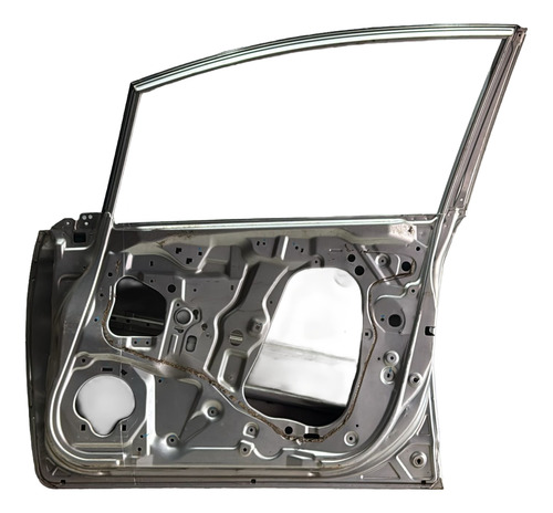 Porta Dianteira Direita Original Fit 2008 C/ Detalhe Usada Prata Direita Traseira - Imagem 2