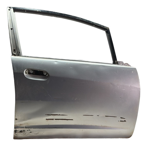 Porta Dianteira Direita Original Fit 2008 C/ Detalhe Usada Prata Direita Traseira - Imagem 3