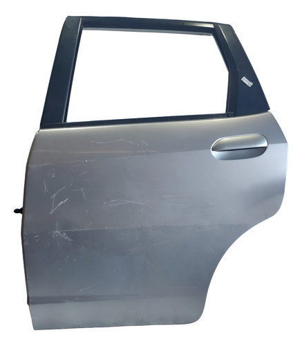 Porta Traseira Esquerda Original Fit 2010 Usada Traseira Esquerda Prateado