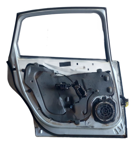 Porta Traseira Esquerda Original C4 Pallas 2008 Usada Traseira Esquerda Prateado - Imagem 2