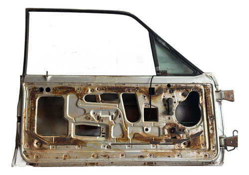 Porta Esquerda Belina 2p 1988 C/ Detalhe Usada Dianteira Esquerda Prateado - Imagem 3