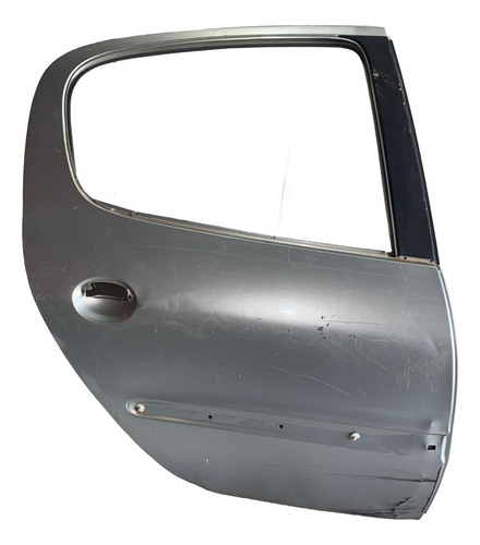 Porta Traseira Direita Peugeot 206 2005 C/ Detalhe Usada Traseira Direita Prateado - Imagem 3