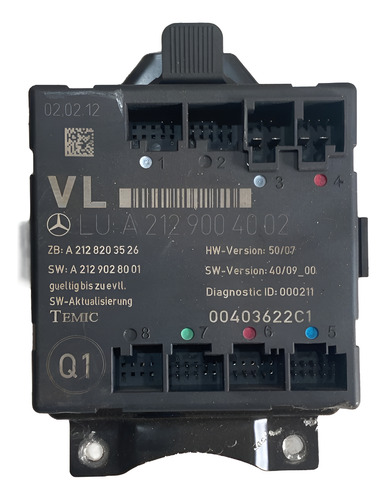 Módulo Porta Dianteiro Esquerdo C180 2011 12 Original Usada