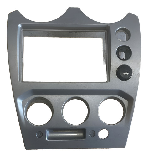 Moldura Central Painel Fiesta 2009-2014 Original Usada Prateado