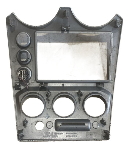 Moldura Central Painel Fiesta 2009-2014 Original Usada Prateado - Imagem 2