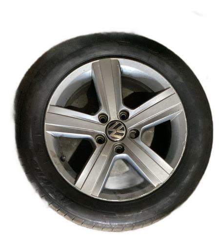 Roda Liga Leve Aro 16 Original Golf 2014 A 2018 Usada Prateado - Imagem 3