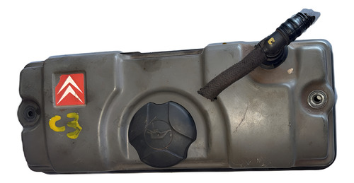 Tampa De Válvulas Original C3 1.4 8v 2003 A 2012 Usada Preto - Imagem 1