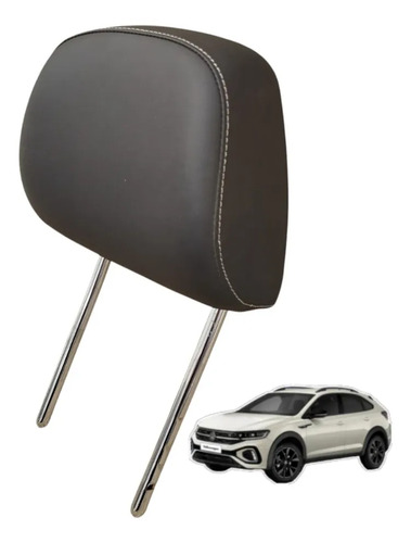 Encosto De Cabeça Banco Dianteiro Esquerdo Vw Nivus 2025 Preto