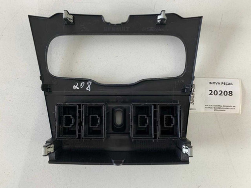 Moldura Central Comando Ar Renault Sandero Logan 2018  - Imagem 4
