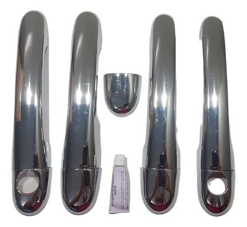 Aplique Cromado Maçaneta Pálio Siena 05/... Mobi 4 Portas 