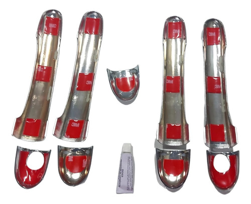 Aplique Cromado Maçaneta Pálio Siena 05/... Mobi 4 Portas  - Imagem 2