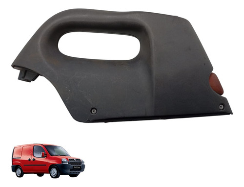 Maçaneta Interna Lado Direito Original Fiat Doblo 02 A 05 Cinza-escuro