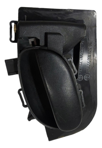Maçaneta Interna Lado Direito Peugeot 206 207 1998 A 2015 - Preto - Dianteira/traseira
