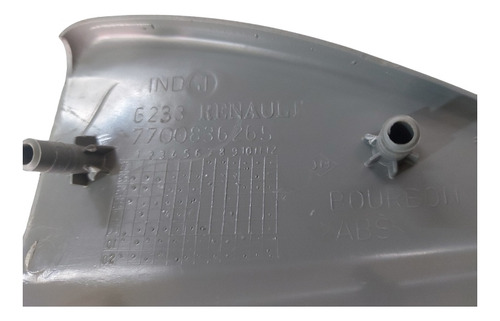 Acabamento Moldura Porta Traseira Direita Renault Scenic  Cinza - Imagem 4