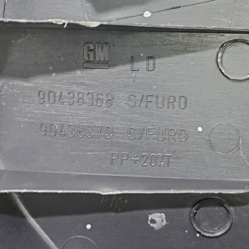 Moldura Interna Retrovisor Gm Corsa Classic L/d Original  Cinza - Imagem 2