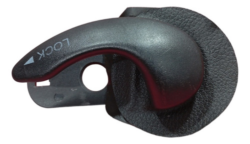 Maçaneta Interna Porta Tras Esquerda Palio Weekend 98 À 10  Preto - Imagem 4