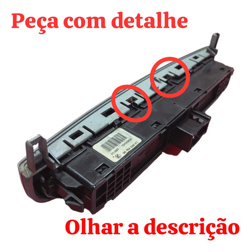 Moldura Botão Pisca Alerta Trava Peugeot  12 À 16 C/ Detalhe - Imagem 7