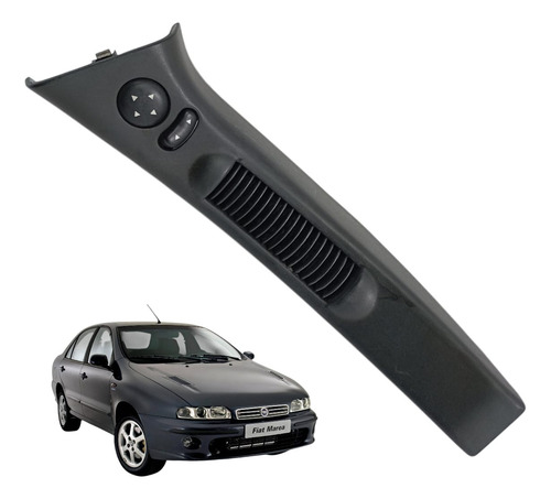 Moldura Botão Comando Retrovisor Elétrico Orig Fiat Marea 98