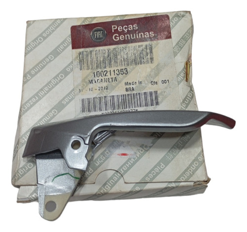 Maçaneta Interna Porta Traseira Esquerda Fiat Punto 08 À 12  Cinza