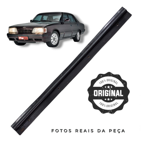 Soleira Porta Dianteira Original Gm Opala 4p 1985 A 1992 Preto - Imagem 2
