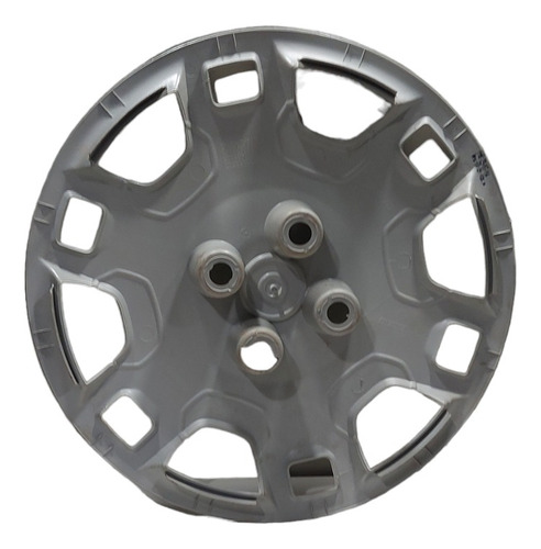 Calota Com Emblema Aro 15 Fiat Original Strada 2008 À 2012 Prata - Imagem 2