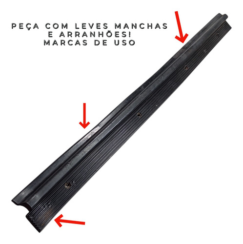 Soleira Porta Dianteira Original Gm Opala 4p 1985 A 1992 Preto - Imagem 5