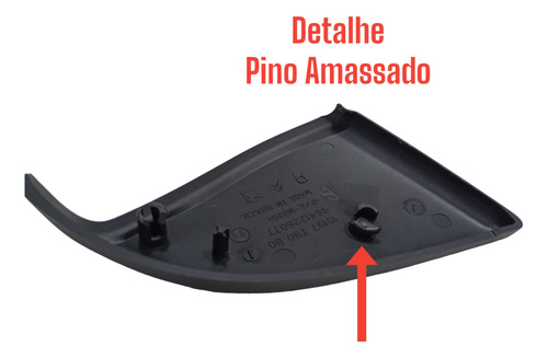 Moldura Retrovisor Interno Lado Direito Citroen C3 03 A 16  - Imagem 3