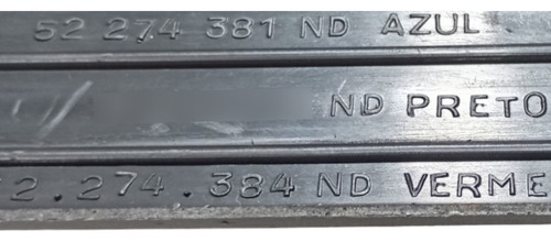 Soleira Friso Gm Opala 4 Portas Original 1985 A 1992 Preto - Imagem 3