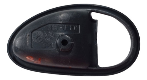 Moldura Capa Maçaneta Interna Diant Direita Fiat Palio 2002 - Cinza-escuro - Dianteira - Imagem 5
