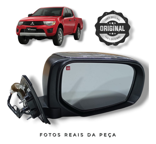 Retrovisor C/ Pisca Direito Original L200 New Triton 17 À 19 - Imagem 2