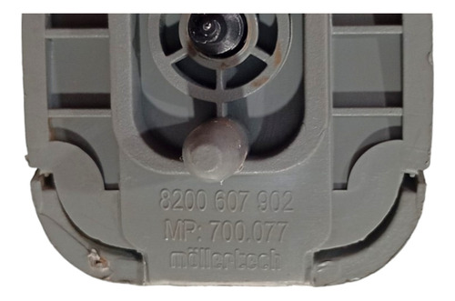 Alça Teto Pqp Original Renault Logan Sandero 2007 A 2013 Cinza - Imagem 2