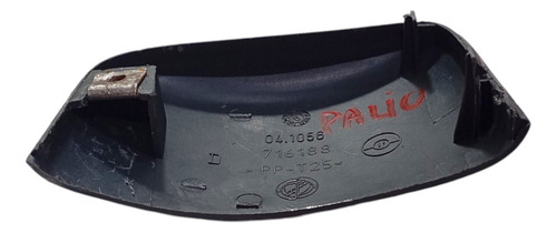 Moldura Maçaneta Interna Diant Direita Fiat Palio 96 A 2000  - Preto - Dianteira - Imagem 6