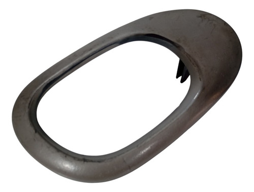 Moldura Maçaneta Interna Esquerda Original  Peugeot 206 207 Cinza Dianteira - Imagem 3