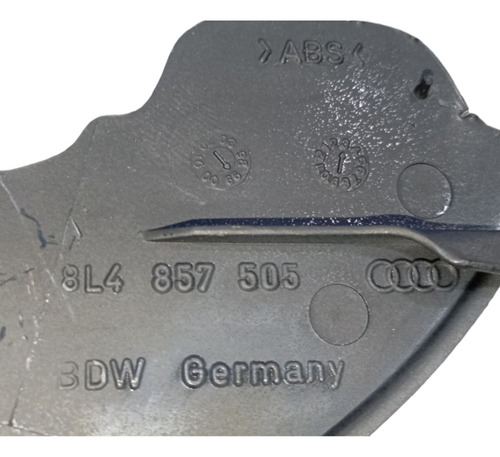 Moldura Acabamento Interno Retrovisor Le Orig Audi 97 À 06 Preto - Imagem 2