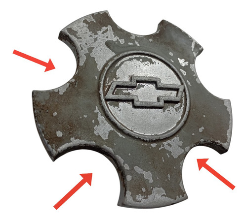 Calota Central Roda Miolo Original Gm Astra Zafira 99 À 02 - Cinza - Imagem 4