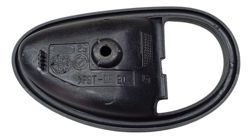 Moldura Capa Maçaneta Interna Esquerda Fiat Pálio 97 À 02 - Preto - Dianteira/traseira - Imagem 2